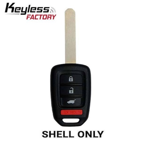 Keyless Factory KeylessFactory: 2016-2019 Honda CR-V HR-V / 4-Button Shell / PN: 35118-T7S-A00 / MLBHLIK6-1T RHS-HON-1473